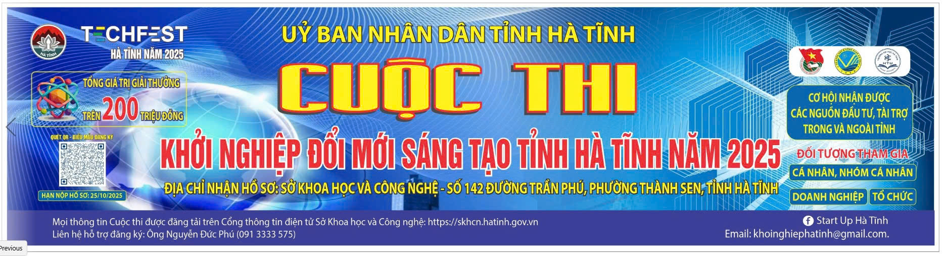 Trường Đại học Hà Tĩnh triển khai Cuộc thi Khởi nghiệp đổi mới sáng tạo tỉnh Hà Tĩnh năm 2025