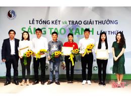 Sinh viên Đại học Hà Tĩnh đạt giải ba cuộc thi 'Giải thưởng Sáng tạo xanh'