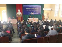 Hội nghị lấy ý kiến nhận xét của cử tri nơi công tác đối với người được giới thiệu ứng cử Đại biểu quốc hội và Đại biểu HĐND Tỉnh