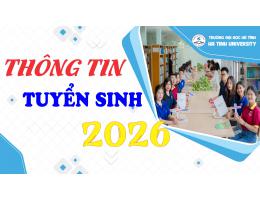 Thông tin tuyển sinh đại học chính quy năm 2026
